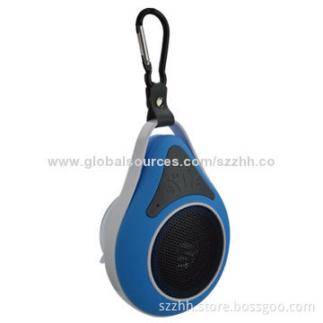 Waterproof Bluetooth Speaker, IPX7 Level, 3W Output Power, Built-in Li-ion Battery